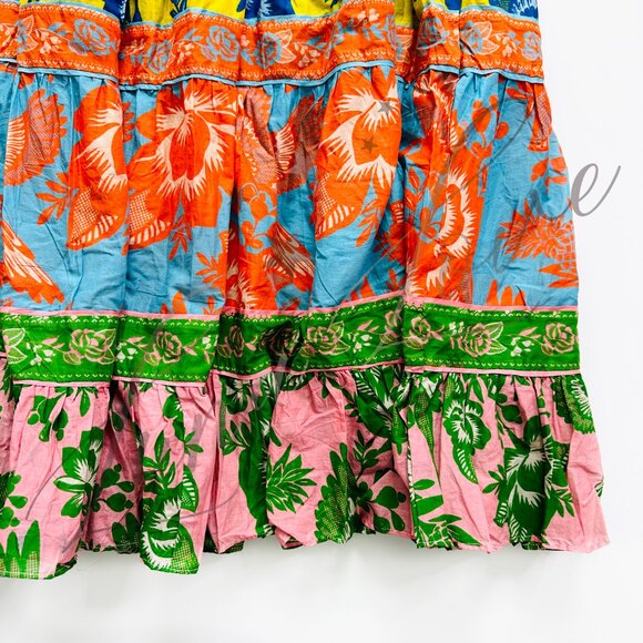 FARM RIO Mixed Lace Garden Midi Dress NWT - Picture 6 of 13